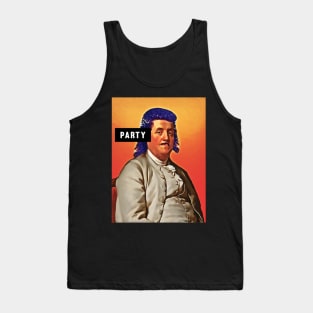 Party mullet Benjamin Franklin America 80's Tank Top